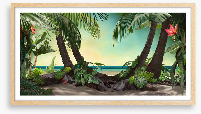 Tropical beach lagoon