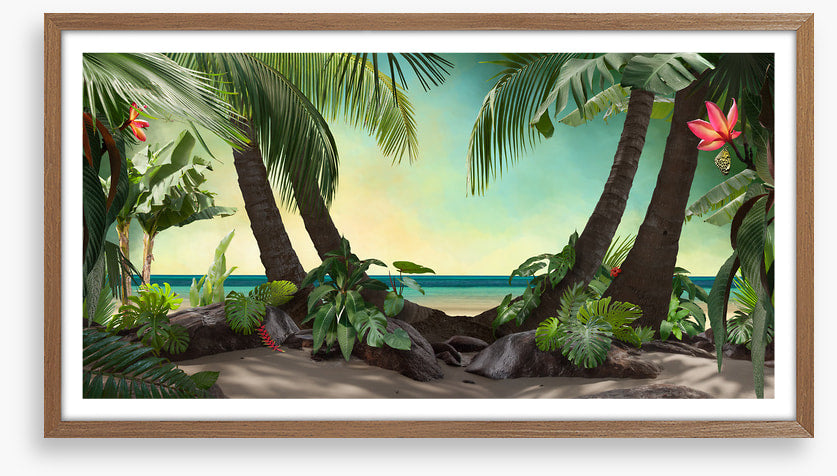 Tropical beach lagoon