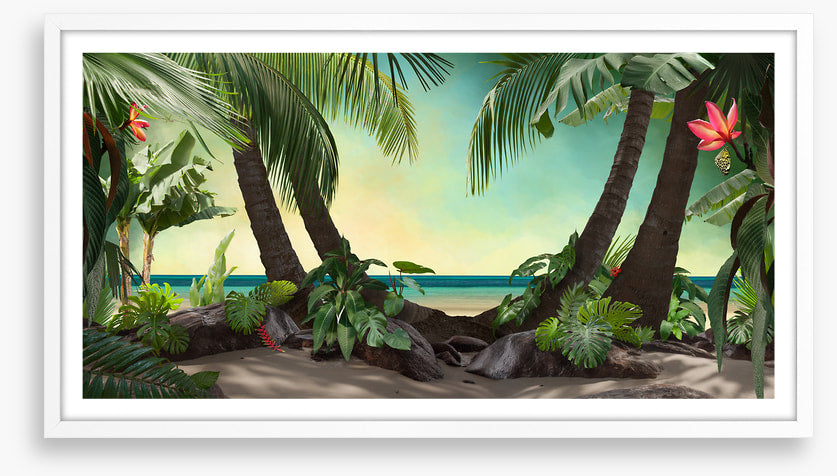 Tropical beach lagoon