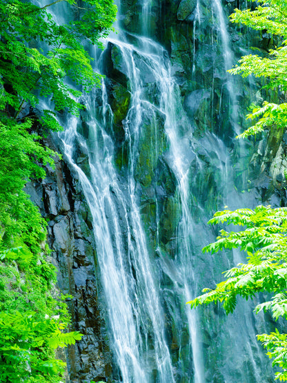 Rock wall waterfall