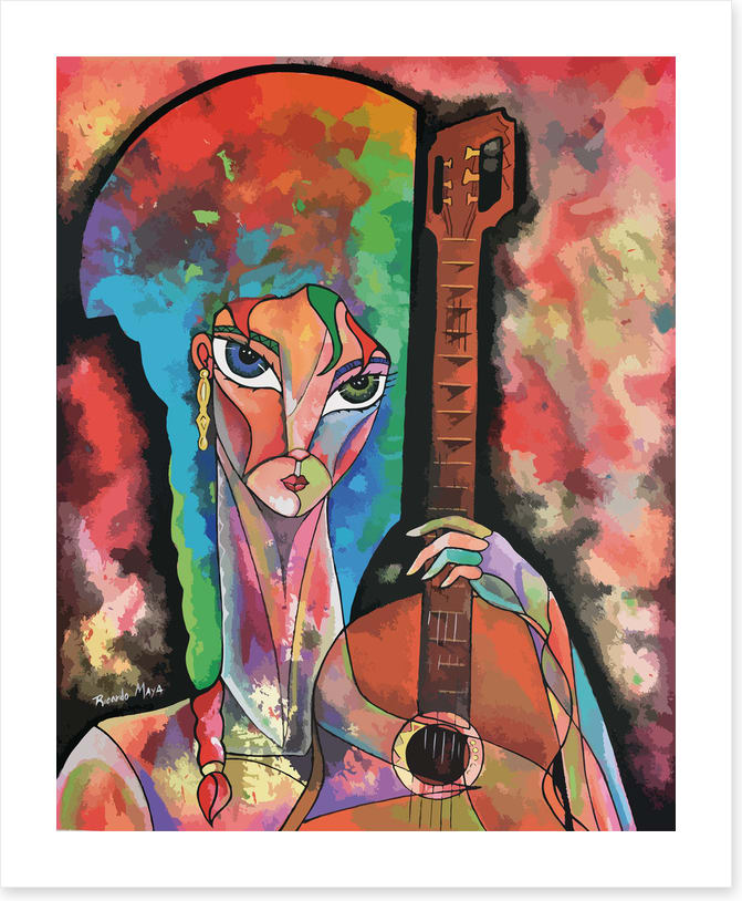 Girl with the guitar