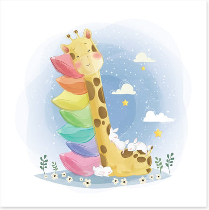 Sleeping giraffe