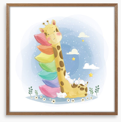 Sleeping giraffe