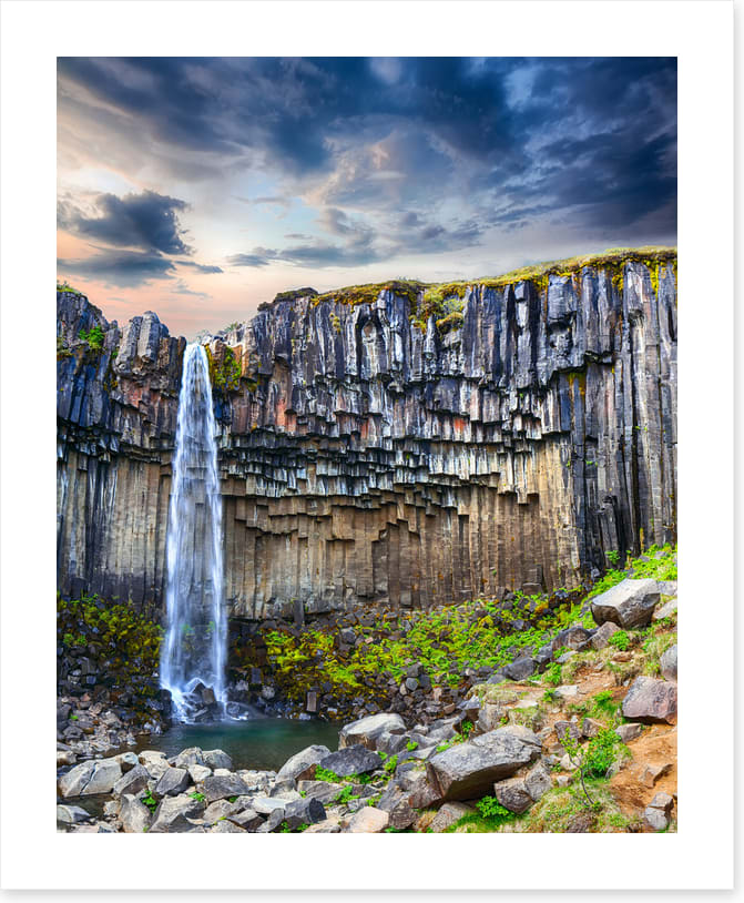 Over the basalt