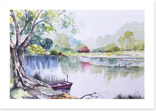 By the riverbank