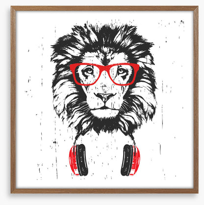 Red, white and lion