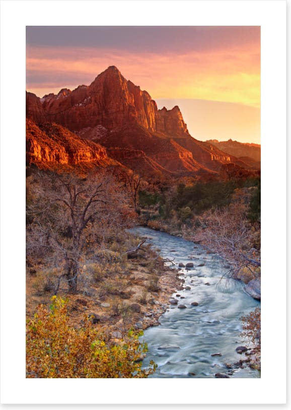 Virgin River sunset