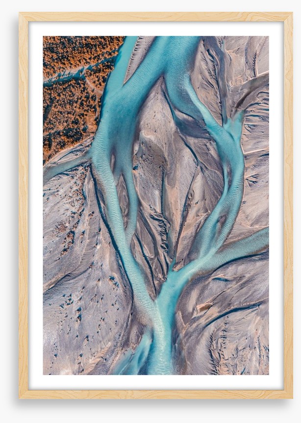 Above the braided river