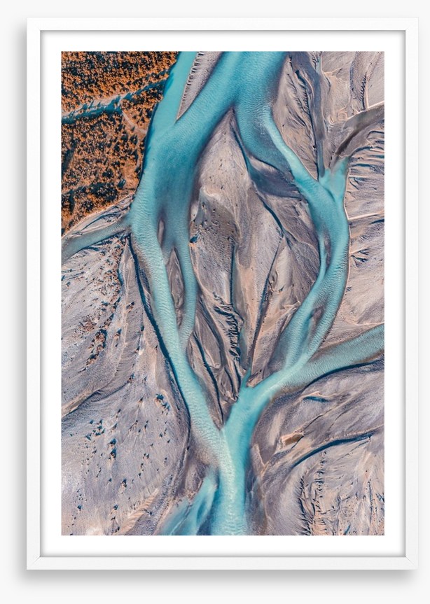 Above the braided river