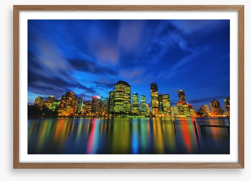 Brisbane skyline shimmer