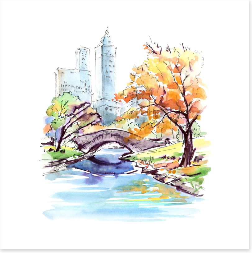 Fall at Gapstow Bridge