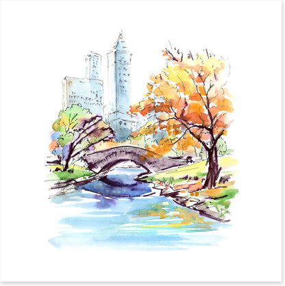 Fall at Gapstow Bridge