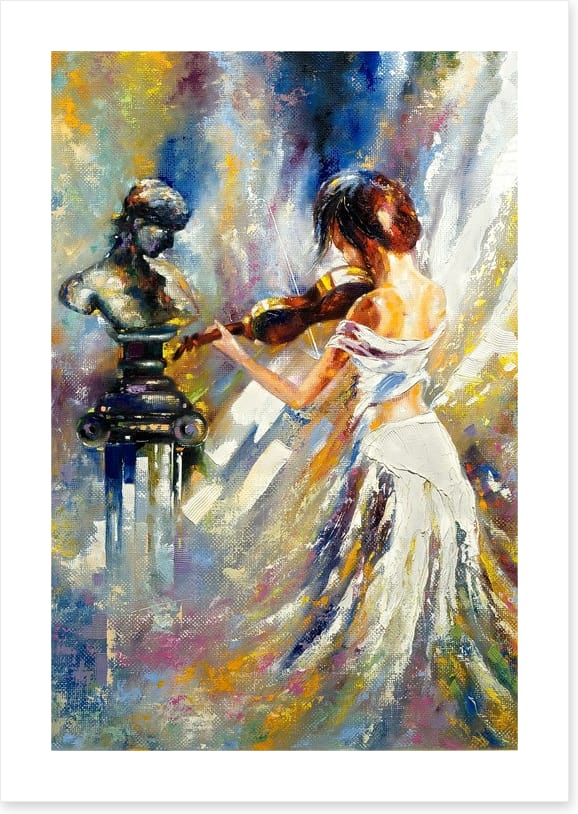 The girl and the violin
