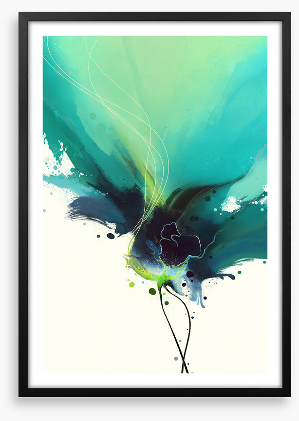 Blooming teal