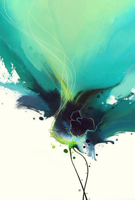 Blooming teal