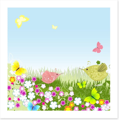 Birds on the lawn