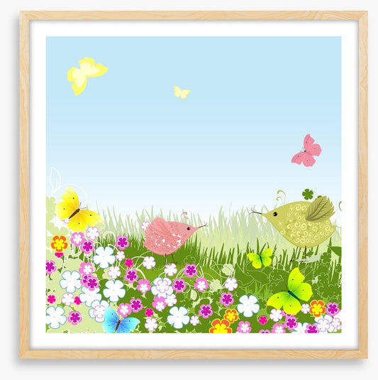 Birds on the lawn