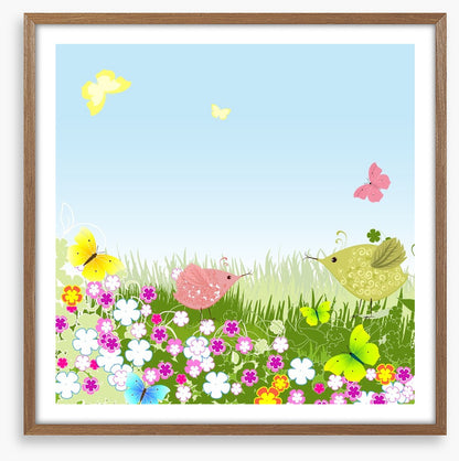 Birds on the lawn