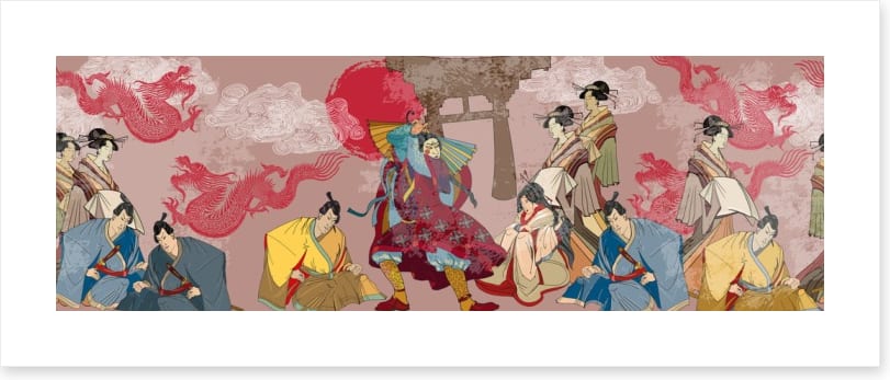 Dragon kabuki panorama