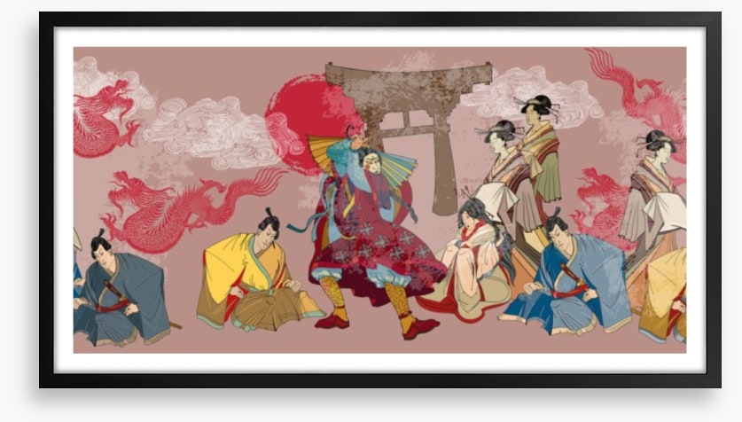 Dragon kabuki panorama