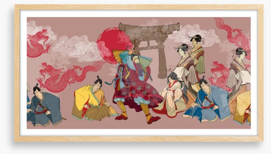 Dragon kabuki panorama