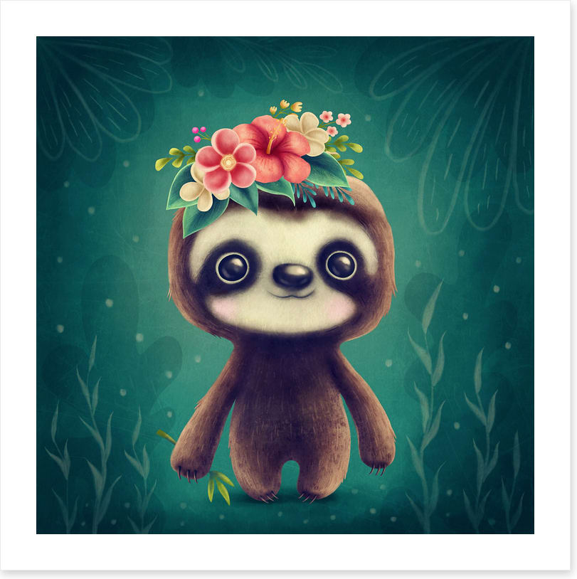 Sweet sloth smile