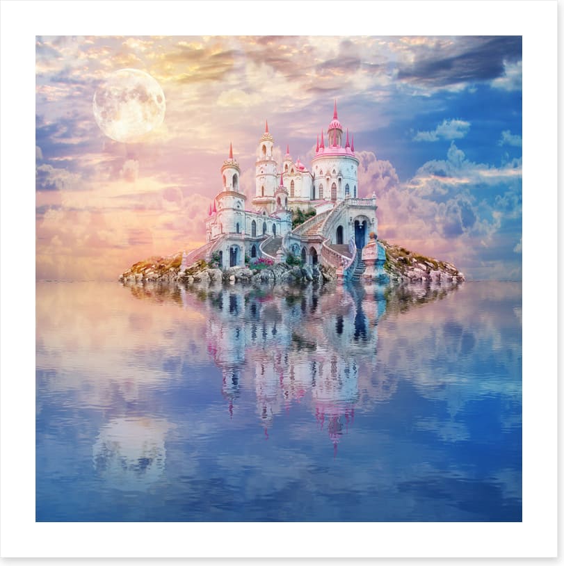 Wonderland castle lake