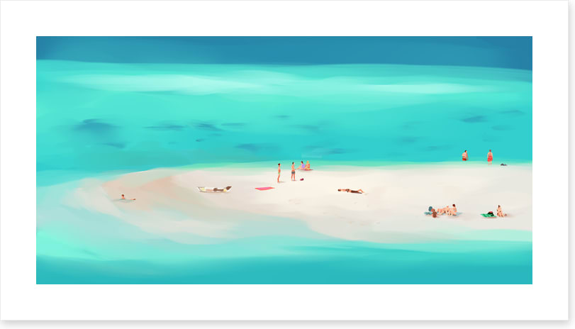 Surrounded by sea