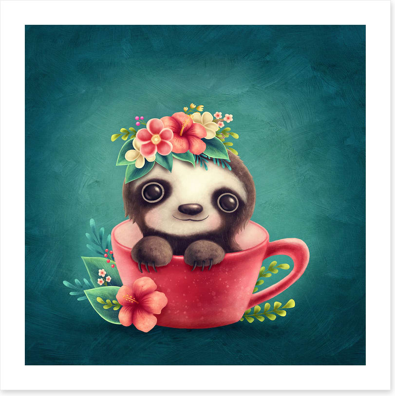 Tea cup sloth