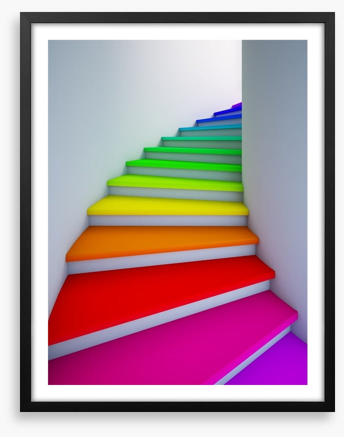 Rainbow stairs