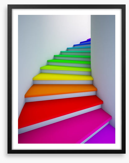 Rainbow stairs