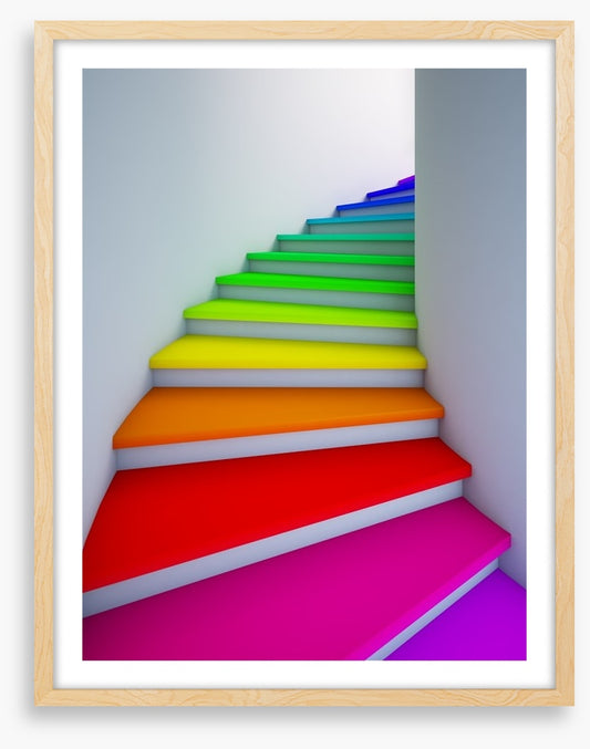 Rainbow stairs