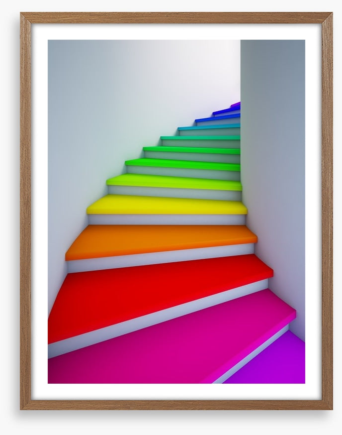 Rainbow stairs