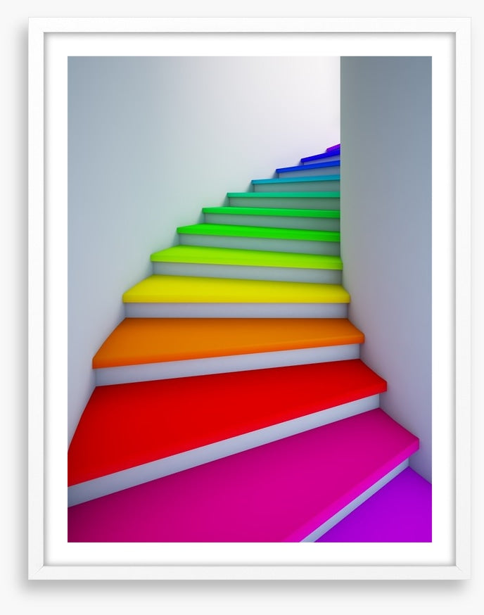 Rainbow stairs