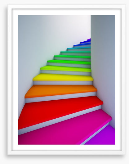 Rainbow stairs