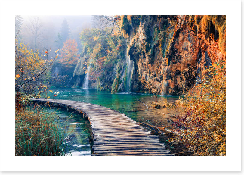 Past the falls