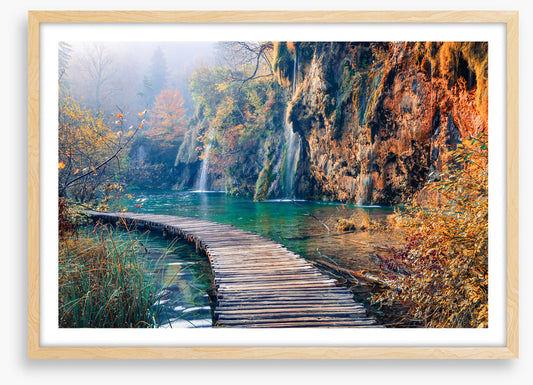 Past the falls