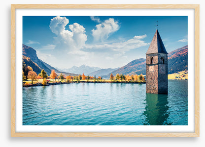 Lake Resia steeple
