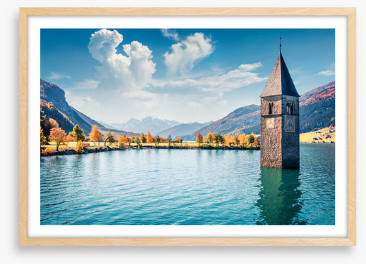 Lake Resia steeple
