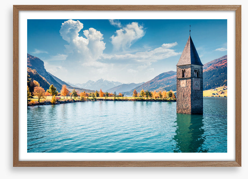 Lake Resia steeple