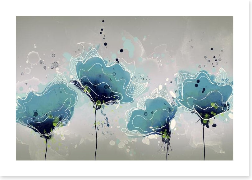 Blue flower bloom