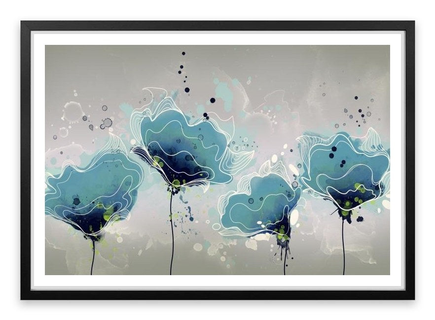 Blue flower bloom
