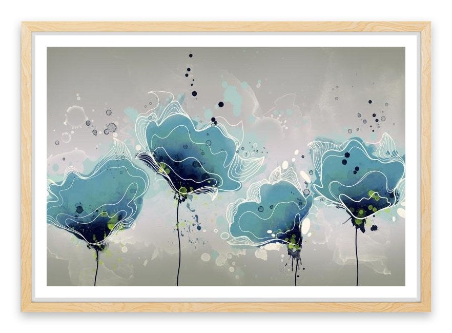 Blue flower bloom
