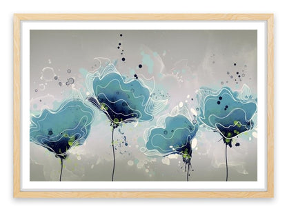 Blue flower bloom