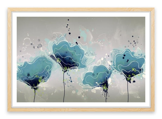 Blue flower bloom