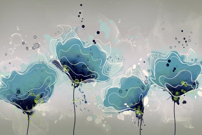 Blue flower bloom