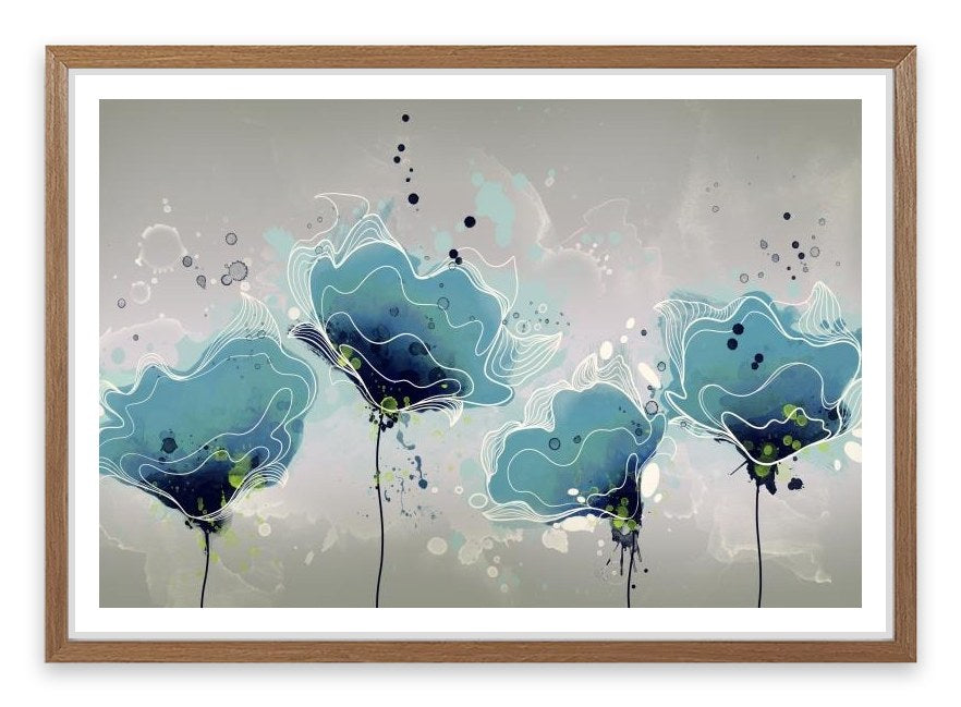 Blue flower bloom
