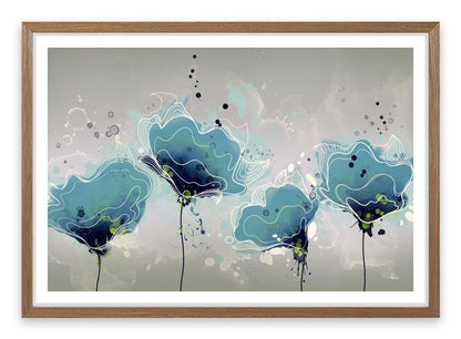 Blue flower bloom