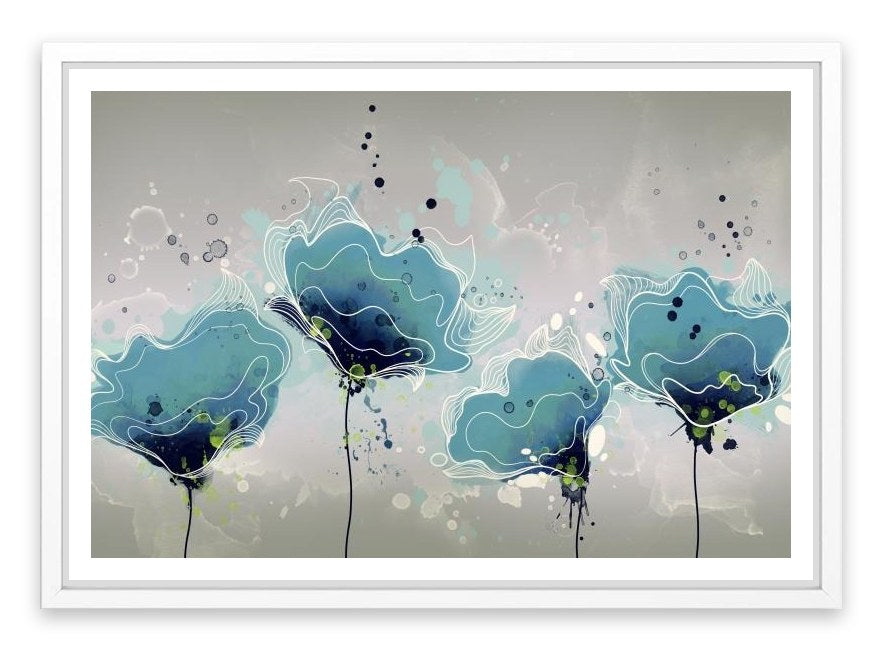 Blue flower bloom