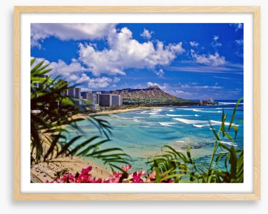 Waikiki beach and Diamond Head, Hawaii